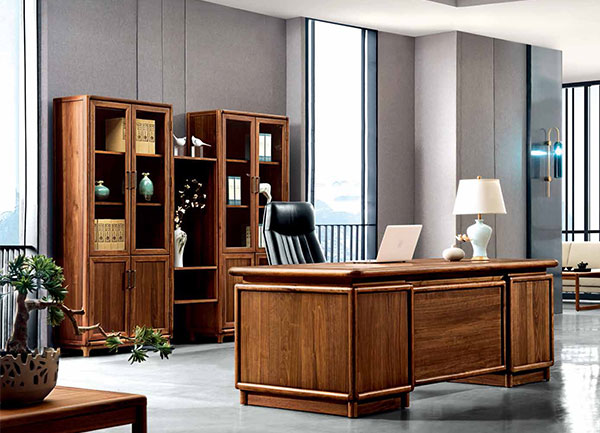 草莓视频污片实木新款老板办公室班台-旭日东升