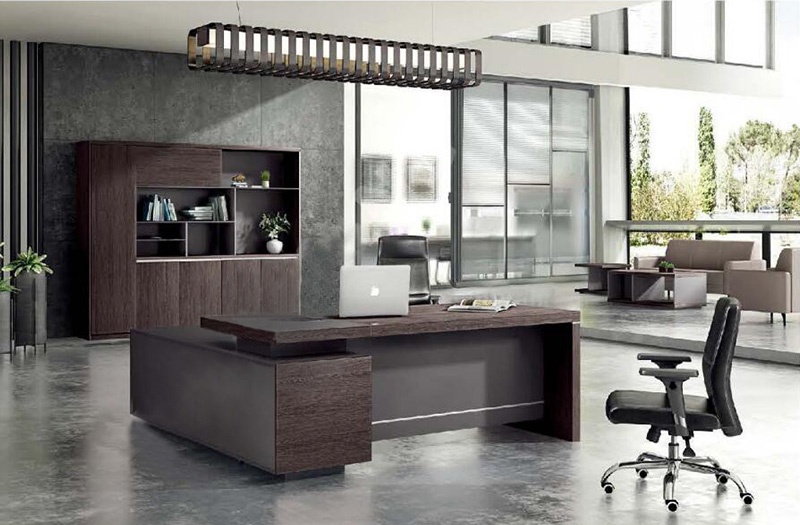 草莓视频污片现代简约老板经理办公桌-科隆系列