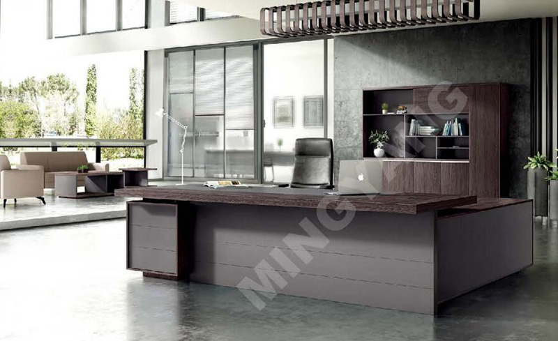 草莓视频污片现代简约老板经理办公桌-科隆系列