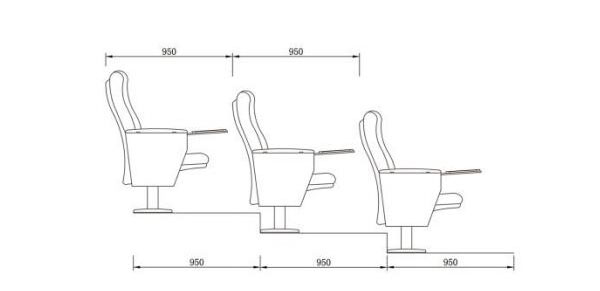 宽敞舒适歌剧院椅子