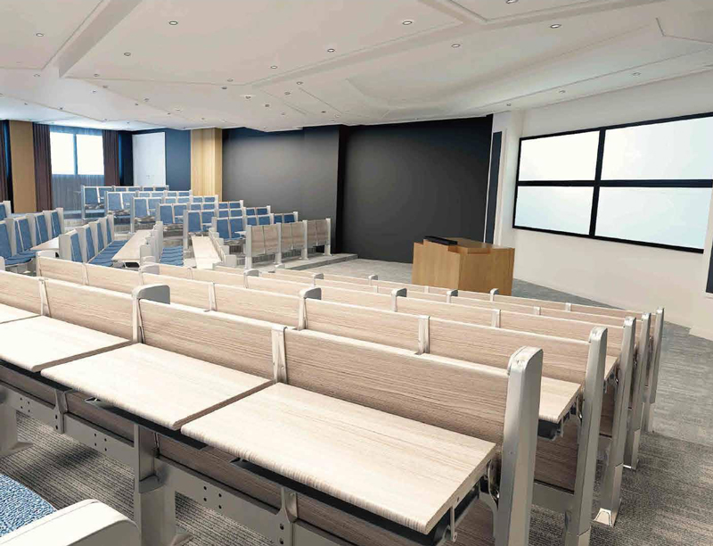 2021-学校会议培训室固定课桌椅-达尔文系列-草莓视频污片教育家具