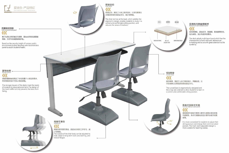 2021-学生课桌椅-爱迪生系列-草莓视频污片家具教育家具品牌