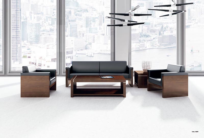 黑橡木皮中纤板简约风格沙发套装DA8061 黑橡木皮中纤板简约风格沙发套装DA8061