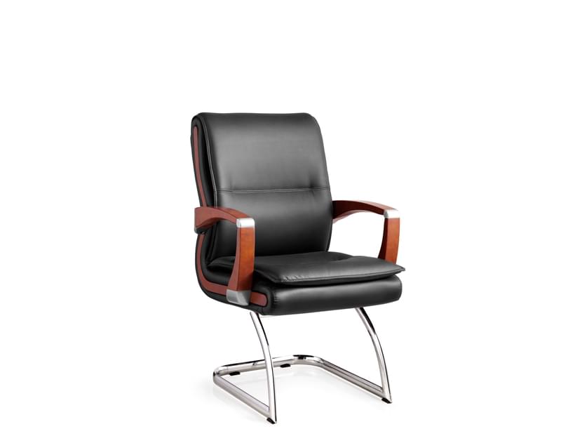 黑色牛皮/西皮会议室配套班椅 黑色牛皮/西皮会议室配套班椅