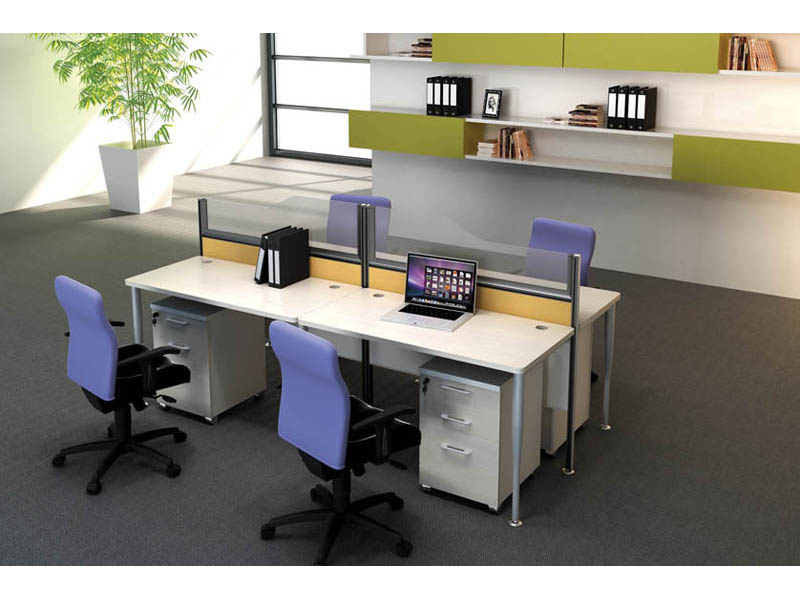 简约相对桌前屏风办公卡位办公桌椅V5-070-24 简约相对桌前屏风办公卡位办公桌椅V5-070-24