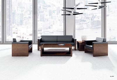 黑橡木皮中纤板简约风格沙发套装DA8061 黑橡木皮中纤板简约风格沙发套装DA8061