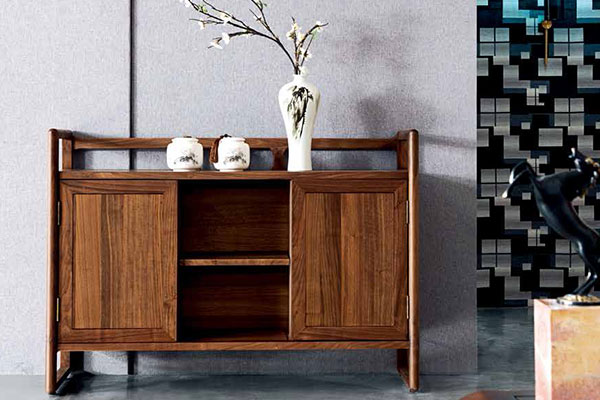 现代实木总裁办公室茶水柜-小江南 现代实木总裁办公室茶水柜-小江南