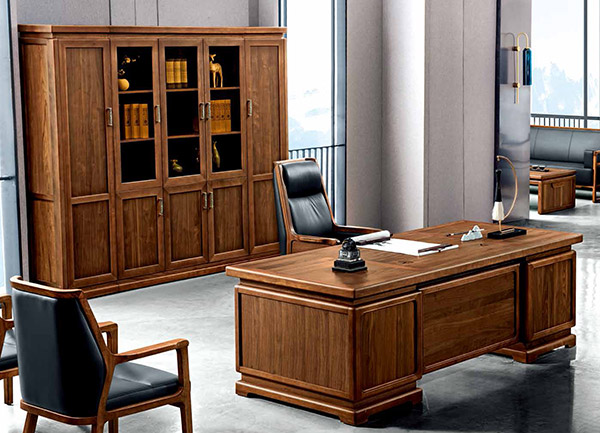 草莓视频污片新品实木经理主管办公室班台-至臻