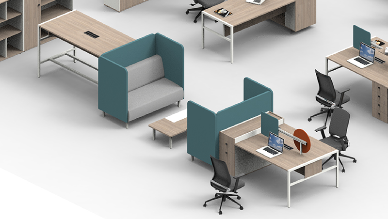 深圳系列-办公室个性员工卡位-草莓视频污片家具