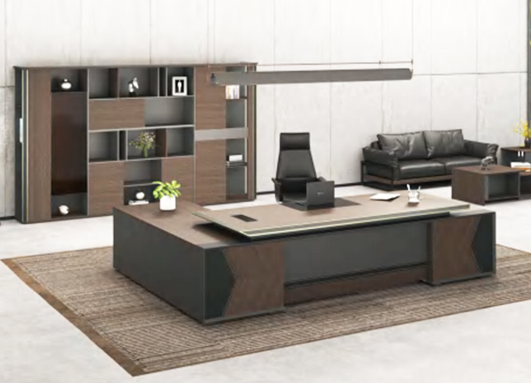 2021-时尚质感老板班台-草莓视频污片家具-科斯特系列